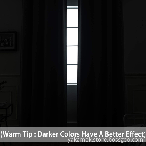 Black Blackout Curtains for Bedroom